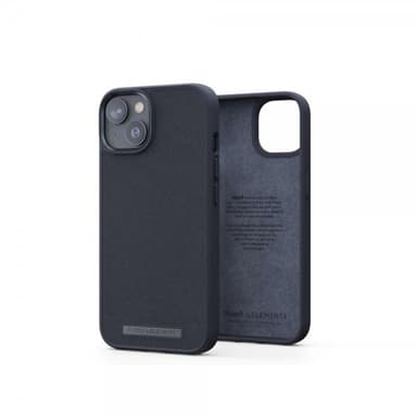 Njord by Elements iPhone 14 Kuori Genuine Leather Case Musta