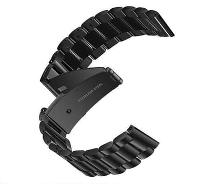 SKALO Teräsranneke Samsung Watch Active2 40mm - Musta