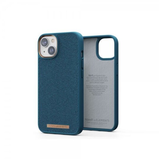 Njord by Elements iPhone 14 Plus Kuori Fabric Just Case Deep Sea