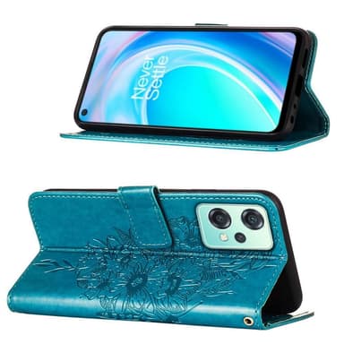 SKALO OnePlus Nord CE 2 Lite 5G Mandala lompakkokotelo - Sininen