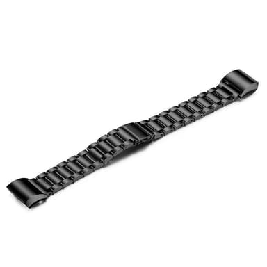 SKALO Teräsranneke Fitbit Charge 3/4 - Musta