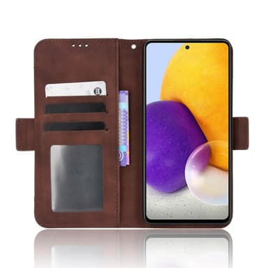 SKALO Samsung A53 5G 6-lokeroa Lompakkokotelo - Ruskea