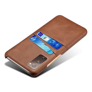 SKALO Samsung S20 FE PU-nahkainen Korttikotelo - Ruskea