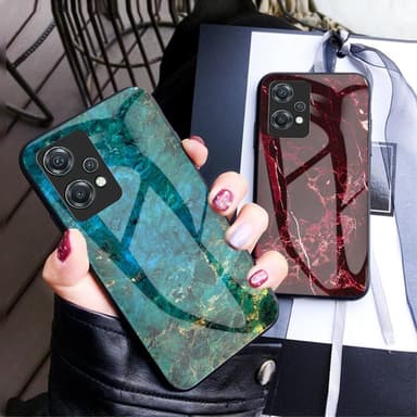 SKALO OnePlus Nord CE 2 Lite 5G Marmori karkaistu lasi TPU-suojakuori - #2
