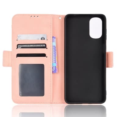 SKALO Motorola Moto G22 6-lokeroa Lompakkokotelo - Pinkki