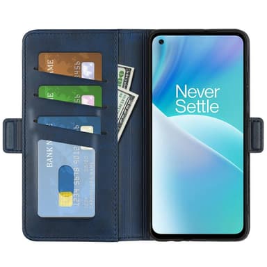 SKALO OnePlus Nord 2T 5G Premium Wallet Lompakkokotelo - Sininen