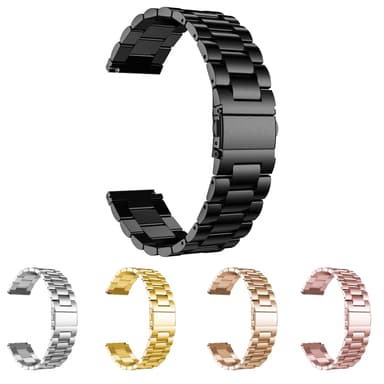 SKALO Teräsranneke Samsung Watch 4 40mm - Musta