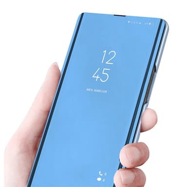 SKALO Samsung A13 4G Clear View Mirror Lompakko - Musta