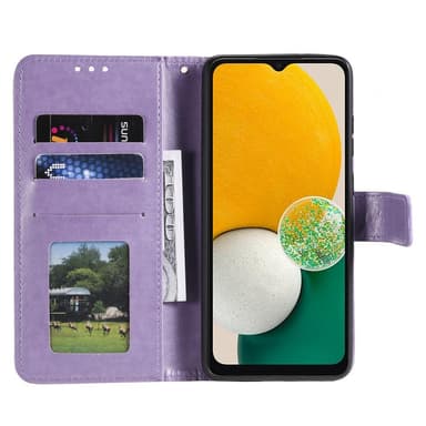 SKALO Samsung A13 4G Mandala lompakkokotelo - Violetti