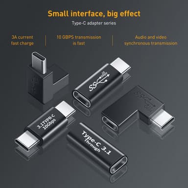 NÖRDIC USB C 3.1 -sovitin uros–naaras