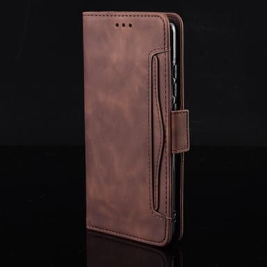 SKALO Motorola Moto G22 6-lokeroa Lompakkokotelo - Ruskea