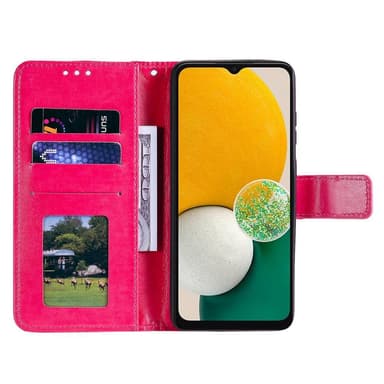 SKALO Samsung A13 4G Mandala lompakkokotelo - Cerise