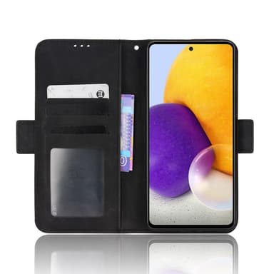 SKALO Samsung A53 5G 6-lokeroa Lompakkokotelo - Musta