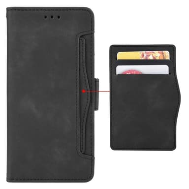 SKALO OnePlus Nord 2T 5G 6-lokeroa Lompakkokotelo - Musta