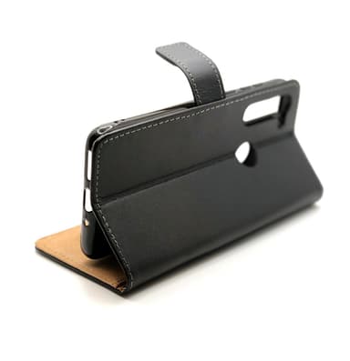 SKALO Moto G8 Power Lompakkokotelo Aitoa nahkaa - Valkoinen