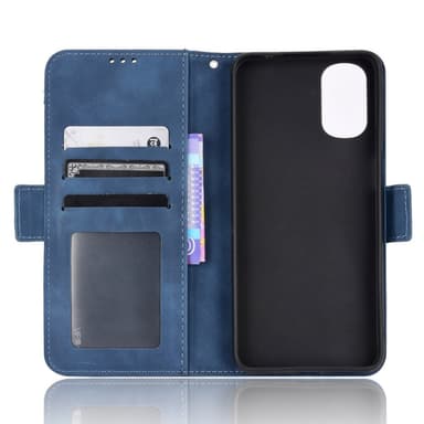 SKALO Motorola Moto G22 6-lokeroa Lompakkokotelo - Sininen
