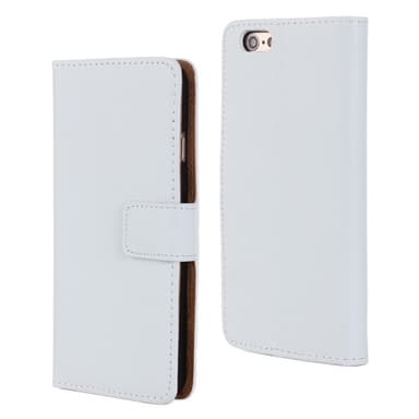 SKALO iPhone 6/6S Plus Lompakkokotelo Aitoa nahkaa - Ruskea