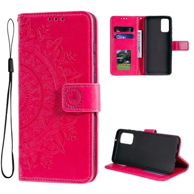 SKALO Samsung A13 4G Mandala lompakkokotelo - Cerise