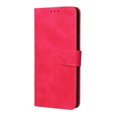 SKALO Motorola Moto G22 Matt PU Nahka lompakkokotelo - Cerise