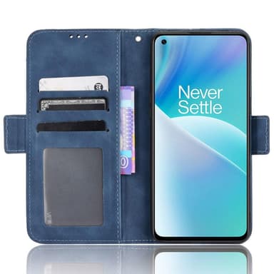 SKALO OnePlus Nord 2T 5G 6-lokeroa Lompakkokotelo - Sininen