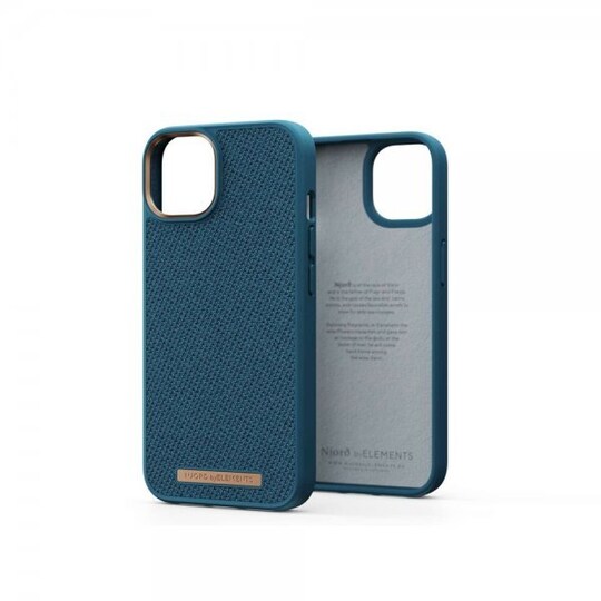 Njord by Elements iPhone 14 Kuori Fabric Just Case Deep Sea