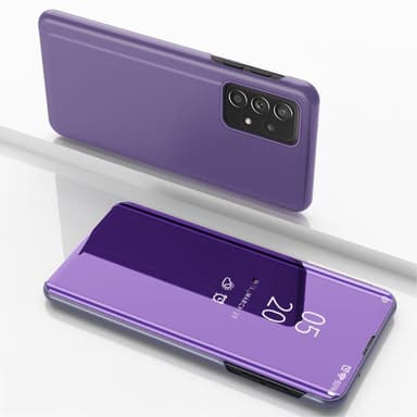 SKALO Samsung A53 5G Clear View Mirror Lompakko - Tumman violetti