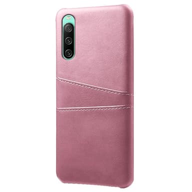 SKALO Sony Xperia 10 IV PU-nahkainen Korttikotelo - Ruusukulta