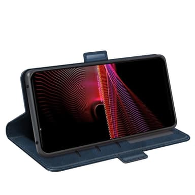SKALO Sony Xperia 1 IV Premium Wallet Lompakkokotelo - Sininen