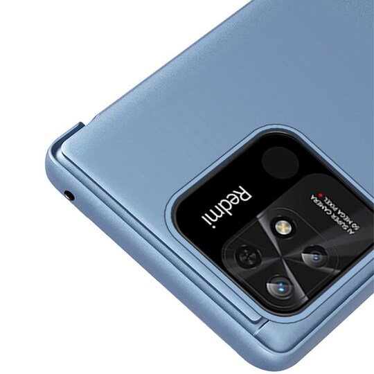 SKALO Xiaomi Redmi 10C Clear View Mirror Lompakko - Hopea