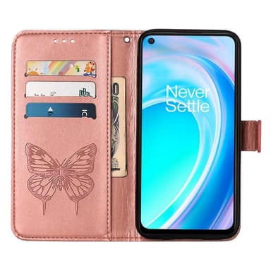 SKALO OnePlus Nord CE 2 Lite 5G Mandala lompakkokotelo - Ruusukulta