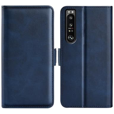 SKALO Sony Xperia 1 IV Premium Wallet Lompakkokotelo - Sininen