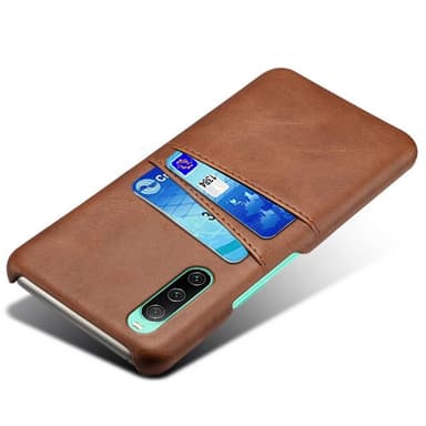 SKALO Sony Xperia 10 IV PU-nahkainen Korttikotelo - Ruskea