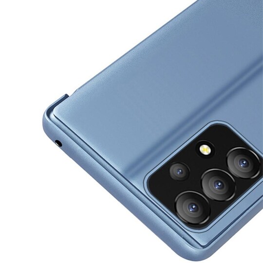 SKALO Samsung A13 4G Clear View Mirror Lompakko - Sininen