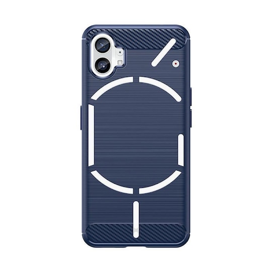 SKALO Nothing Phone (1) Armor Carbon Iskunkestävä TPU suojakuori - Sininen