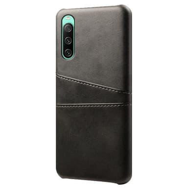 SKALO Sony Xperia 10 IV PU-nahkainen Korttikotelo - Musta