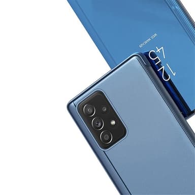 SKALO Samsung A33 5G Clear View Mirror Lompakko - Tumman violetti