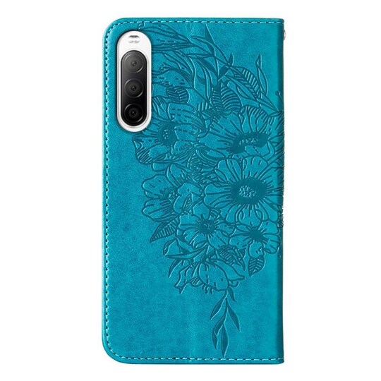 SKALO Sony Xperia 10 IV Mandala lompakkokotelo - Sininen