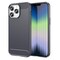 SKALO iPhone 14 Pro Max Armor Carbon Iskunkestävä TPU suojakuori - Harmaa