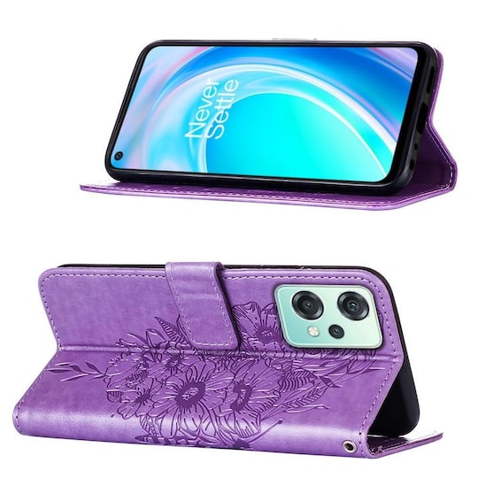 SKALO OnePlus Nord CE 2 Lite 5G Mandala lompakkokotelo - Violetti