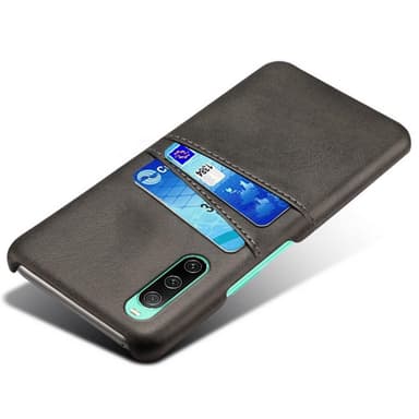 SKALO Sony Xperia 10 IV PU-nahkainen Korttikotelo - Musta