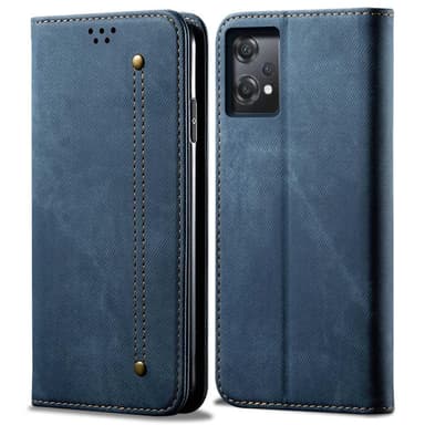 SKALO OnePlus Nord CE 2 Lite 5G Jeans Lompakkokotelo - Sininen