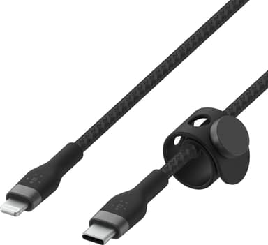 Belkin BoostCharge Pro Flex USB-C - Lightning kaapeli (musta)