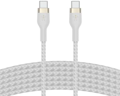 Belkin BoostCharge Pro Flex USB-C - USB-C 2.0 kaapeli (valkoinen)