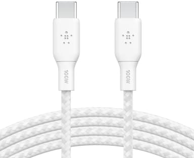 Belkin USB-C - USB-C 2.0 kaapeli (valkoinen)