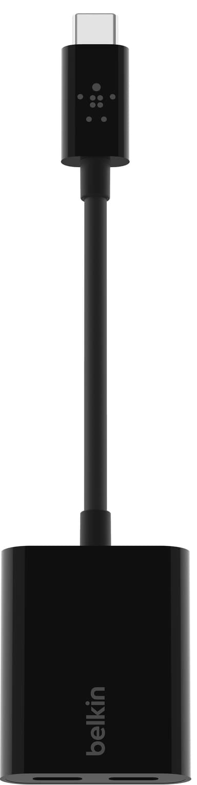 Belkin USB-C ääni ja latausadapterikaapeli (musta)