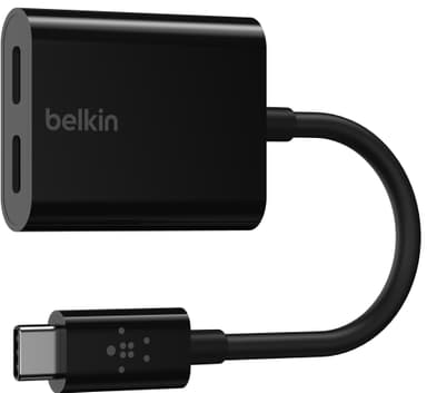 Belkin USB-C ääni ja latausadapterikaapeli (musta)
