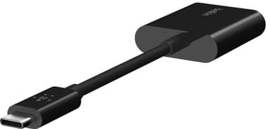 Belkin USB-C ääni ja latausadapterikaapeli (musta)
