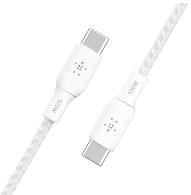 Belkin USB-C - USB-C 2.0 kaapeli (valkoinen)