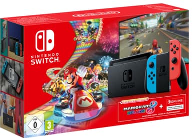 Nintendo Switch pelikonsoli + Mario Kart 8 Deluxe