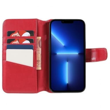 Nordic Covers iPhone 14 Pro Kotelo Essential Leather Poppy Red